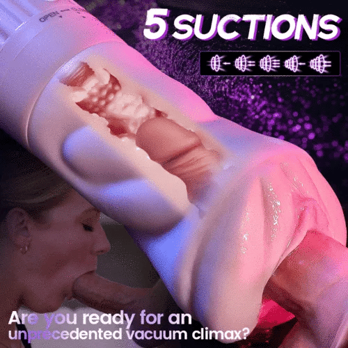 🔥5 Sucking & 10 Vibrating Vagina Masturbation Cup！